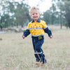 Aussie Kids Hi Vis Shirt Yellow