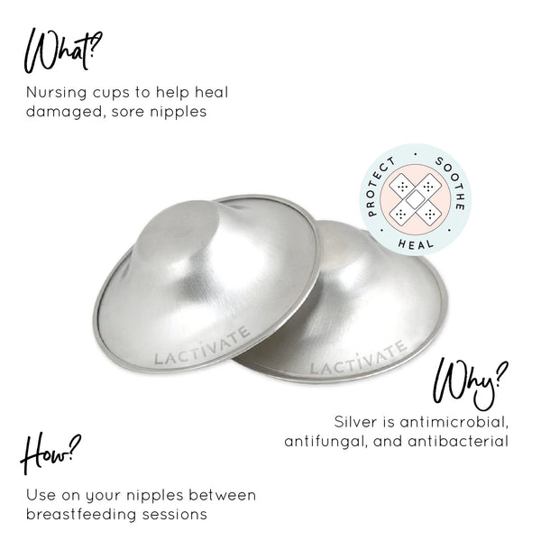 Lactivate Silver Nursing Cups