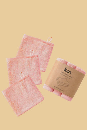 Kiin Wash Cloth 3 pk Peony