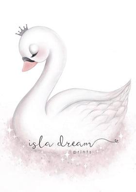 Isla Dream Print Angel the Swan