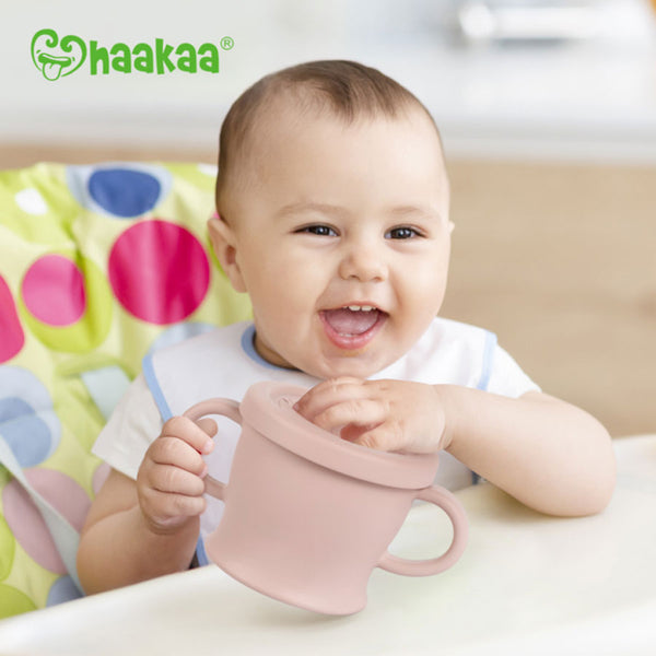 Haakaa Sip & Snack Cup - Blush