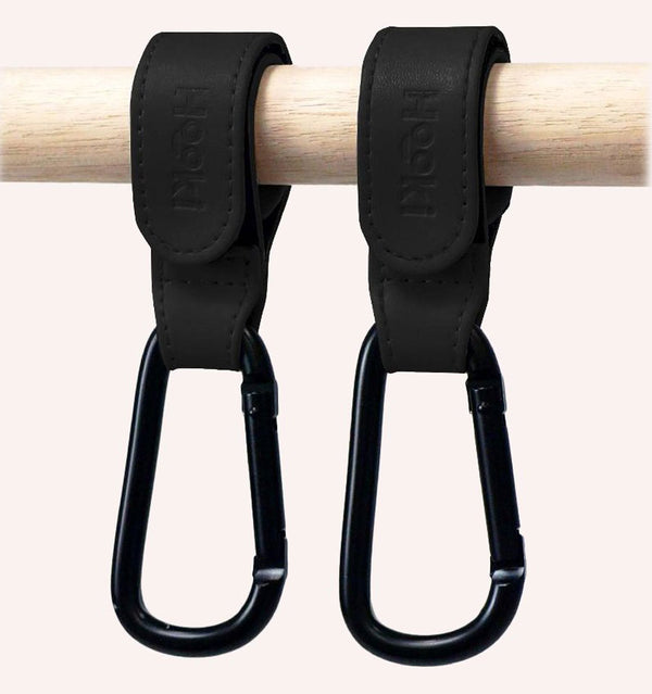 Hooki Duo Pram Clip Set - Black